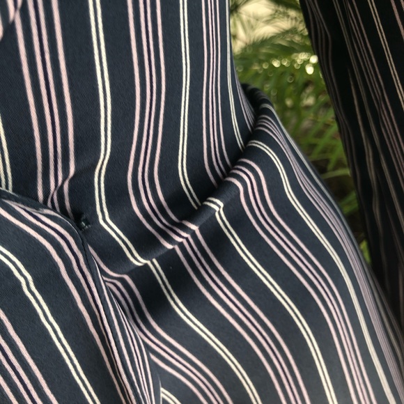 Striped Tie Wrap Blouse ( NEW) Beautiful - Picture 8 of 13